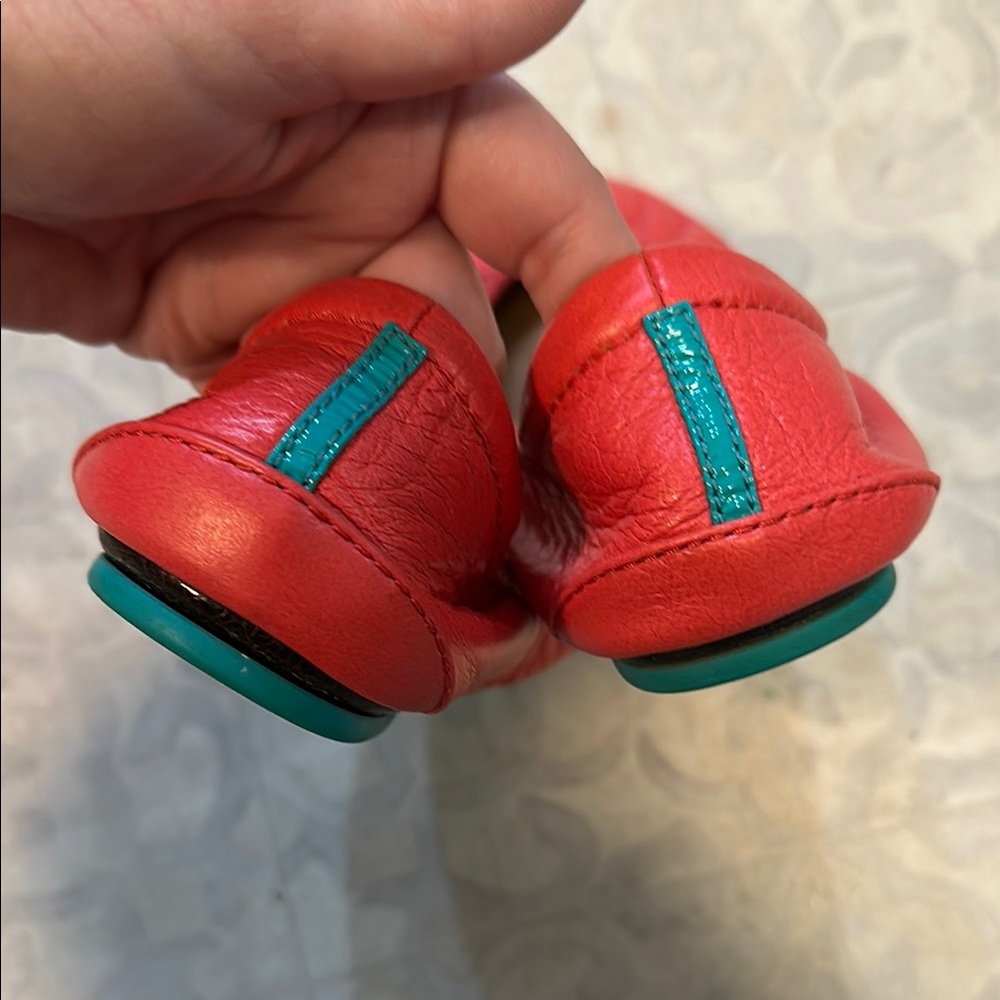 Limited edition poppy Tieks Ballet Flats - Picture 3 of 6